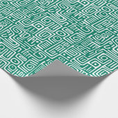 Pepper Green boho afrikanische Visionen Muster Geschenkpapier (Ecke)