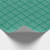 Pepper Green Classic Graustufen Geschenkpapier (Ecke)