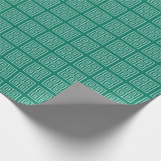 Pepper Green Classic Graustufen Geschenkpapier (Ecke)