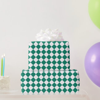 Pepper Green Classic Karo Geschenkpapier
