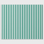 Pepper Green Classic Strip Muster Geschenkpapier (Flach)