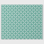 Pepper Green Gittermuster Geschenkpapier (Flach)