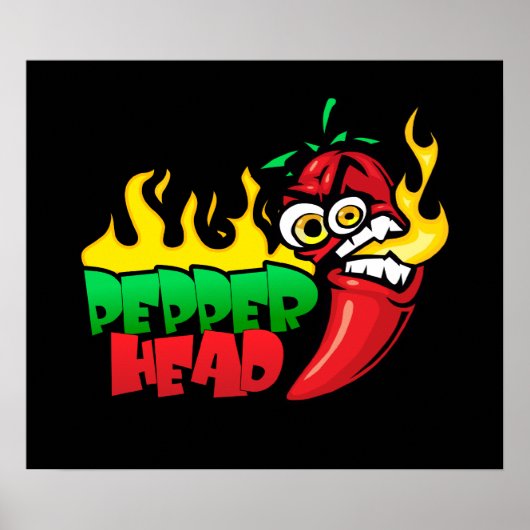 Pepper Head $24,95 Vector Art Wall Poster (Vorne)