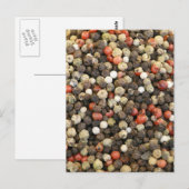 Pepper-Hintergrund Postkarte (Vorne/Hinten)