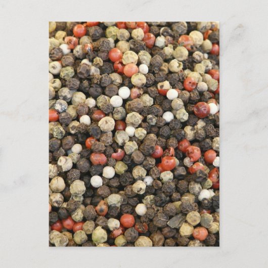 Pepper-Hintergrund Postkarte (Vorderseite)