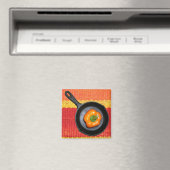 Pepper in Iron Skillet Magnet (In Situ (Geschirrspüler))