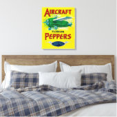 Pepper-Label Leinwanddruck (Insitu (Schlafzimmer))