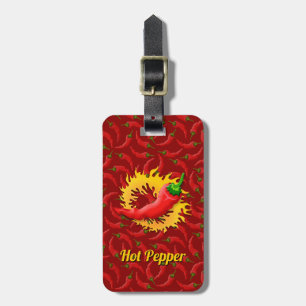 Pepper mit Flame Luggage Tag Gepäckanhänger