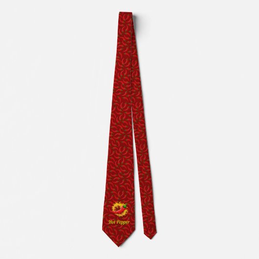 Pepper mit Flame Neck Tie Krawatte (Vorderseite)