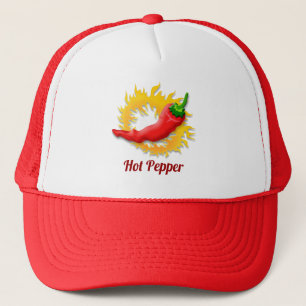 Pepper mit Flame Trucker Hat Truckerkappe