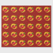 Pepper mit Flamme Geschenkpapier (Flach)