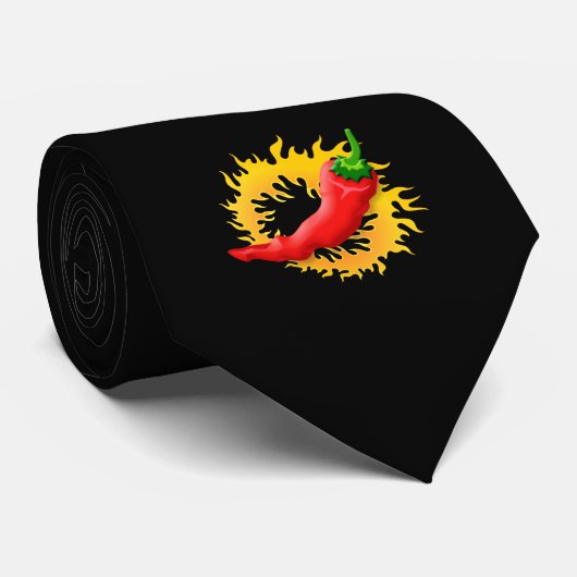 Pepper mit Flamme Krawatte (Gerollt)