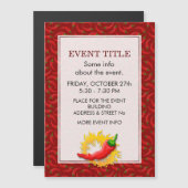 Pepper mit Flamme Magnetkarte (Vorne/Hinten)