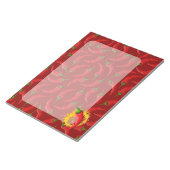 Pepper mit Flamme Notizblock (angewinkelt)