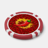 Pepper mit Flamme Pokerchips (Einzeln)