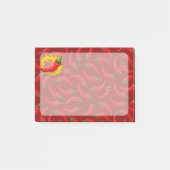 Pepper mit Flamme Post-it Klebezettel (Vorderseite)