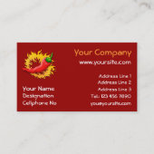 Pepper mit Flamme Visitenkarte (Vorderseite)