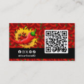 Pepper mit Flamme Visitenkarte (Rückseite)