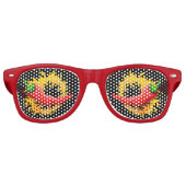 Pepper mit Flammenrückstrahler-Sonnenbrille Partybrille (Vorderseite)