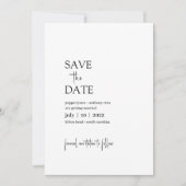 Pepper - Modernes Minimalistisches Save the Date ・ (Vorderseite)