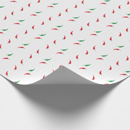 Pepper-Muster für gepunkteten Chile Geschenkpapier (Ecke)