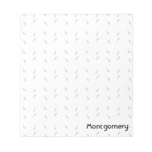 Pepper-Muster für gepunkteten Chile Notizblock