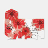 Pepper Poppies | Schwarz Geschenkschachtel (Ungefaltet)