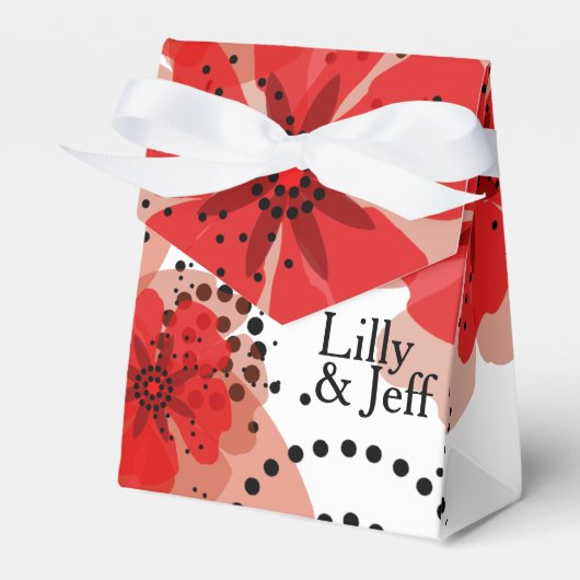 Pepper Poppies | Schwarz Geschenkschachtel (Vorderseite)