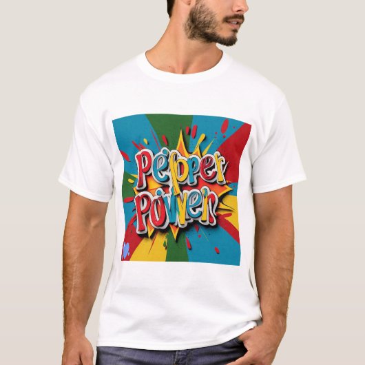 ‚Pepper Power‘ T-Shirt (Vorderseite)