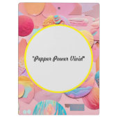 ‚Pepper Power Vivid‘ Klemmbrett (Rückseite)