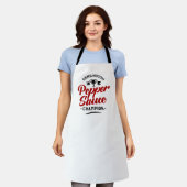 PEPPER SAUCE CHAMPION Weiß Schürze (Getragen)