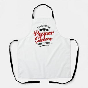 PEPPER SAUCE CHAMPION Weiß Schürze