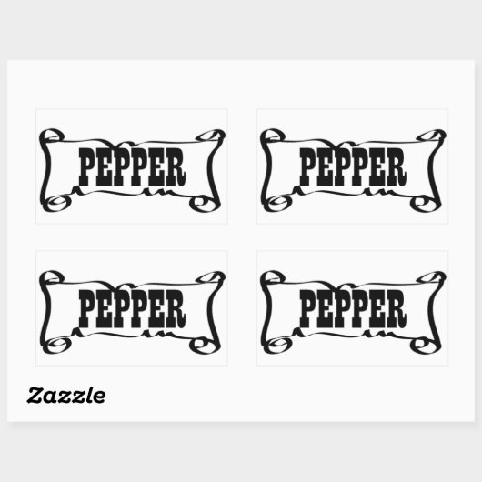 PEPPER 'SPICE JAR' STICKER (Blatt)