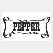 PEPPER 'SPICE JAR' STICKER (Vorderseite)
