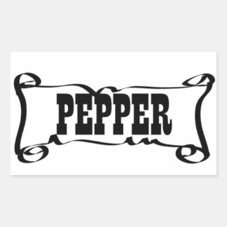 PEPPER 'SPICE JAR' STICKER