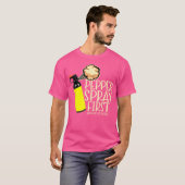 Pepper Spray First Apologize Later Funny True Crim T-Shirt (Vorne ganz)