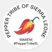 Pepper Stamm Sierra Leone Aufkleber (Vorderseite)