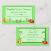 Pepper Tomato und Dill Koch Catering Gardner Visitenkarte (Vorne/Hinten)