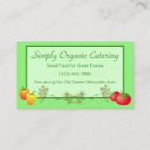 Pepper Tomato und Dill Koch Catering Gardner Visitenkarte (Vorderseite)