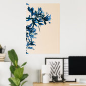Pepper Tree Blätter Naturminimalistisches Poster (Heimbüro)