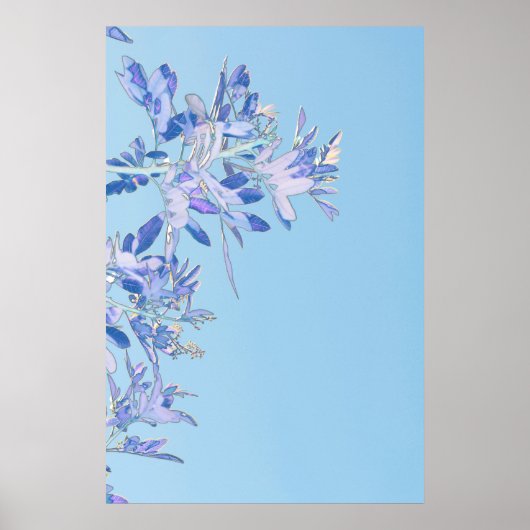 Pepper Tree Blätter Naturminimalistisches Poster (Vorne)