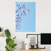 Pepper Tree Blätter Naturminimalistisches Poster (Heimbüro)