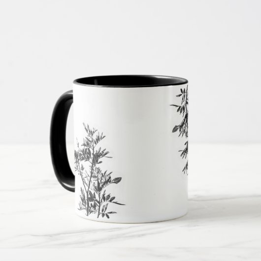 Pepper Tree Blume Blätter Tasse Cup (Vorderseite Links)