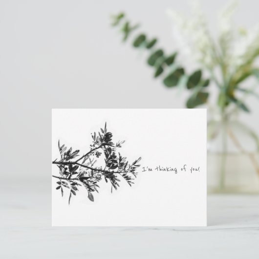 Pepper Tree Ich denke an dich Postcard Postkarte (Stehend Vorderseite)