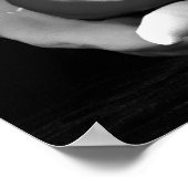 Pepper Trio Nah Schwarz-Weiß-Fotografie Poster (Ecke)