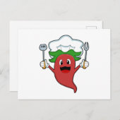 Pepper Vegan Cook Postkarte (Vorne/Hinten)