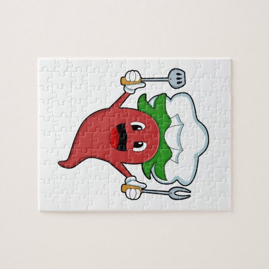 Pepper Vegan Cook Puzzle (Horizontal)