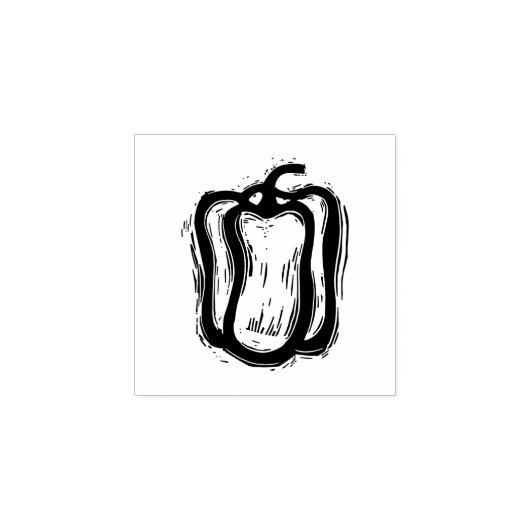 Pepper vegetarische Speisekarte Auswahl rustikale Gummistempel (Prägung)