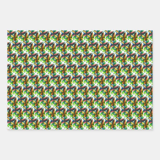 Pepper Wrapping Paper zum grünen und roten Chili Geschenkpapier Set (Vorderseite)