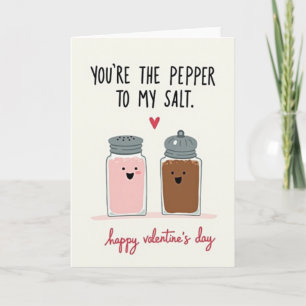 Pepper zu meinem Salz Valentinskarte Karte